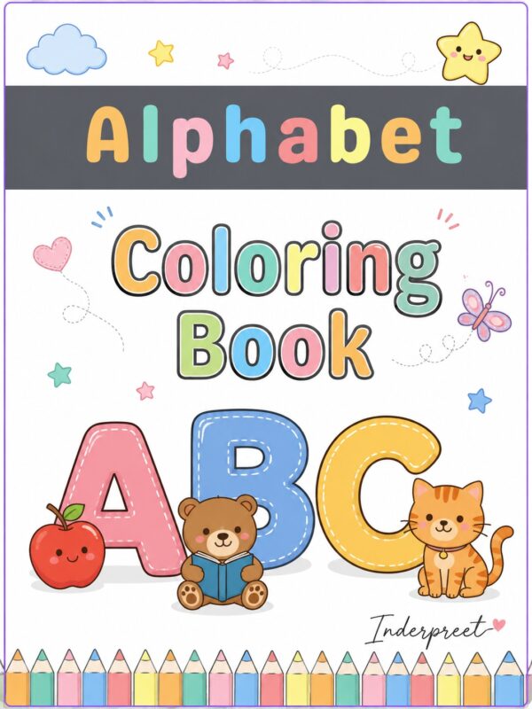 Alphabet Coloring Book for Kids Cover